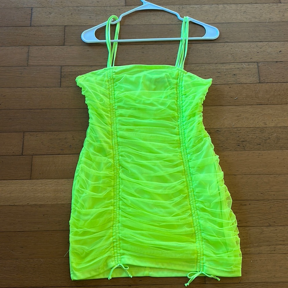 Neon 80s costume dress